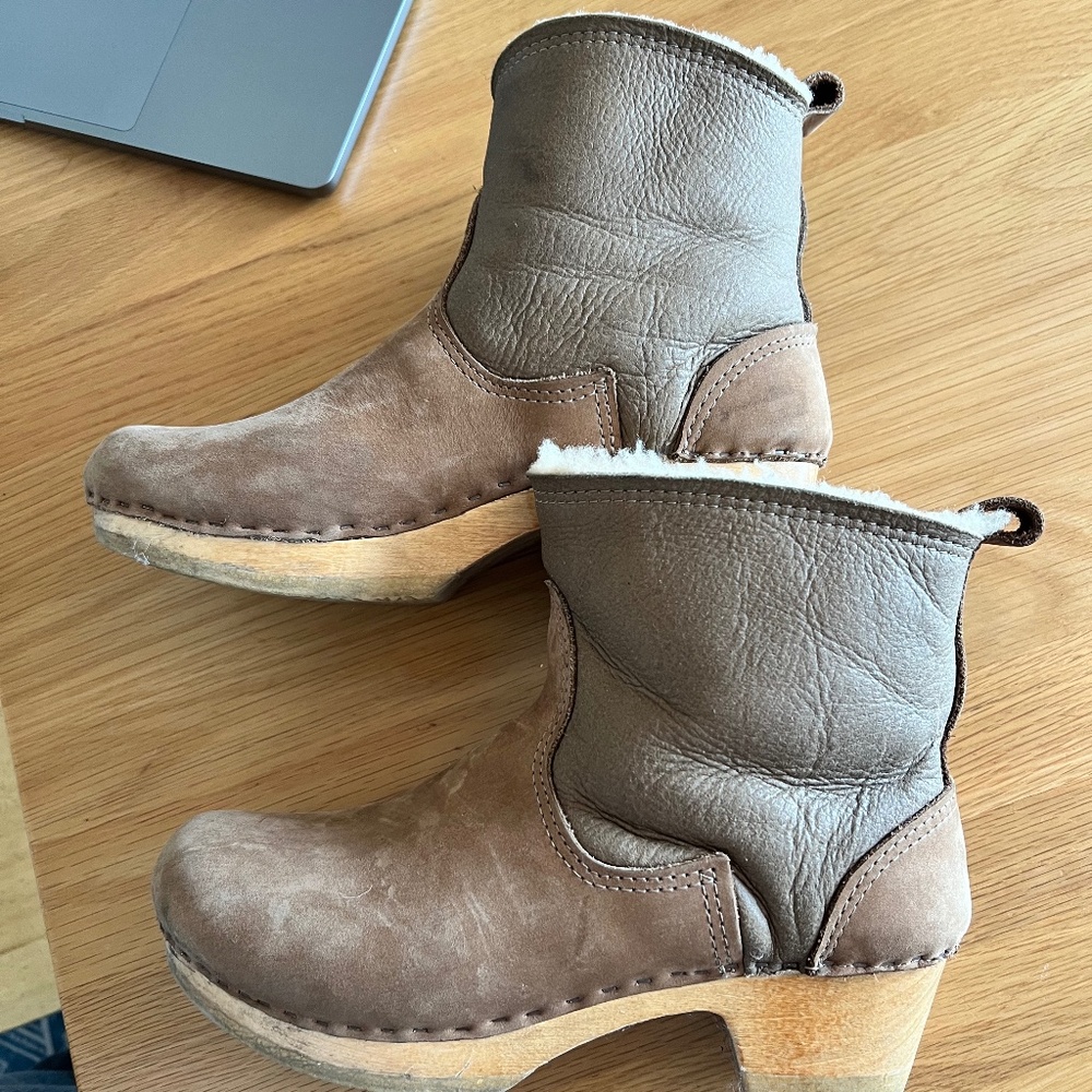 COPY - No.6 Shearling Clog Boots Size 40
